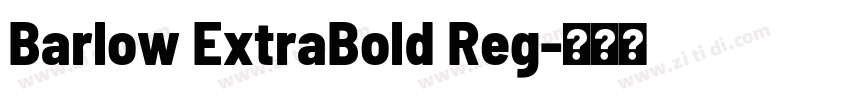 Barlow ExtraBold Reg字体转换